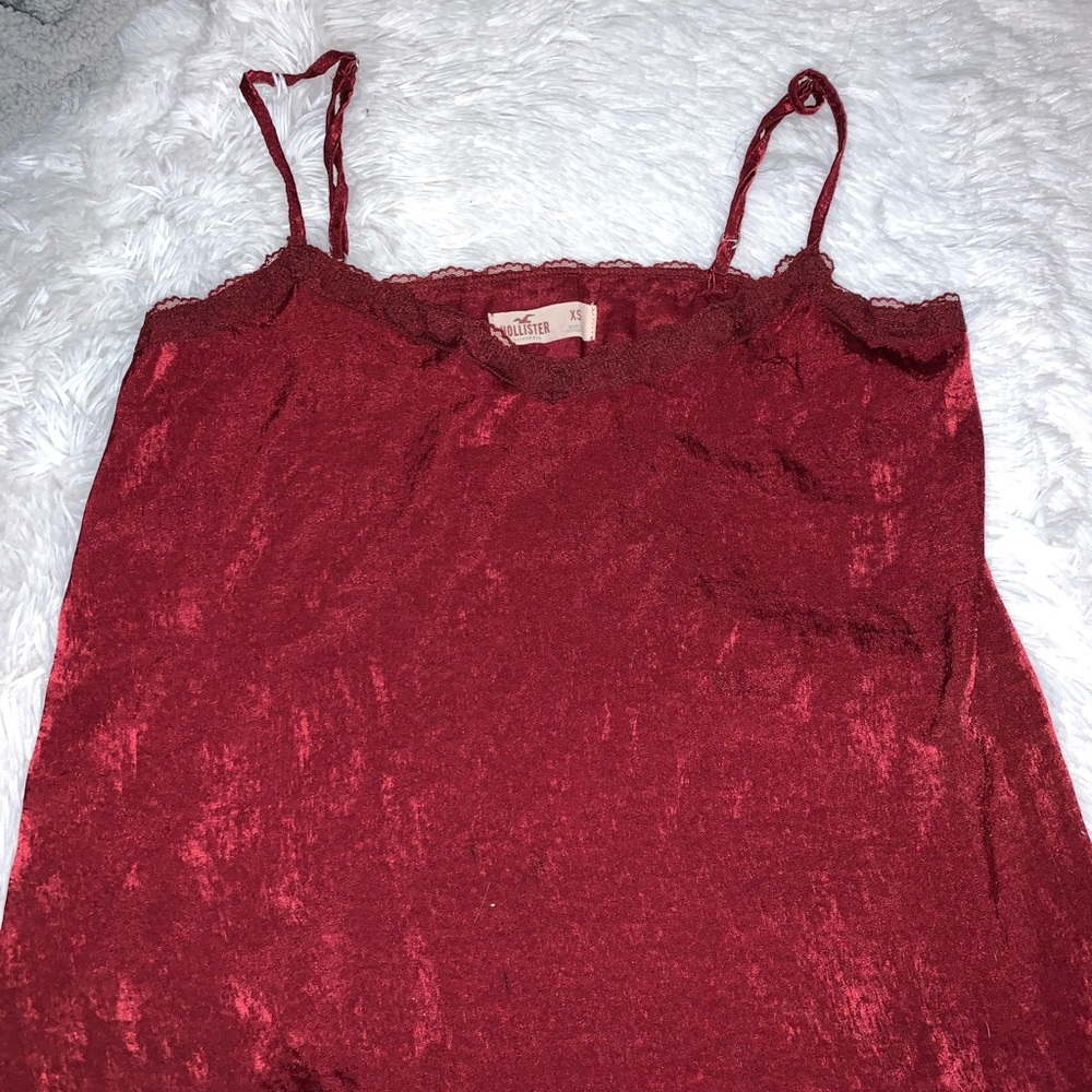 Red velvet Hollister tank top